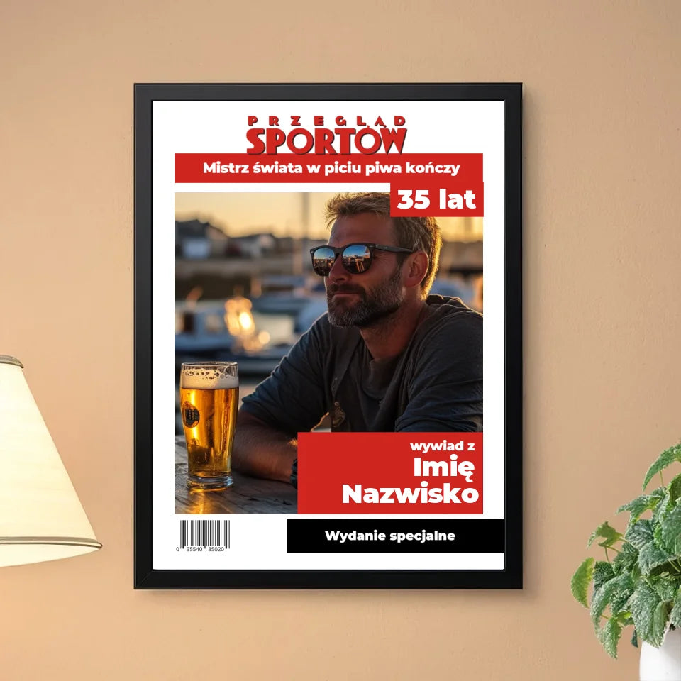 30x40 Okładka magazynu Teeinblue