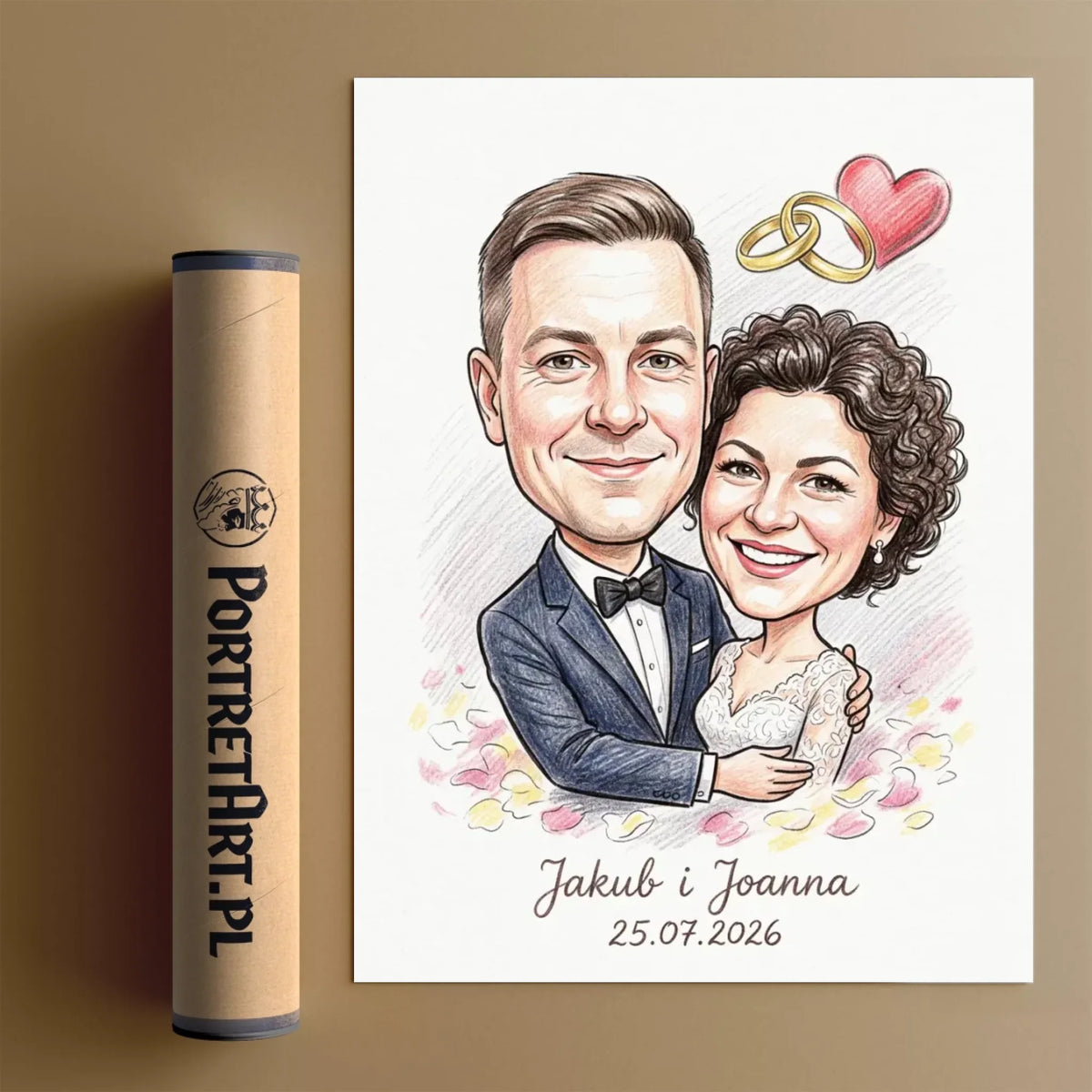 Para Młoda #2 - Karykatura ze zdjęcia