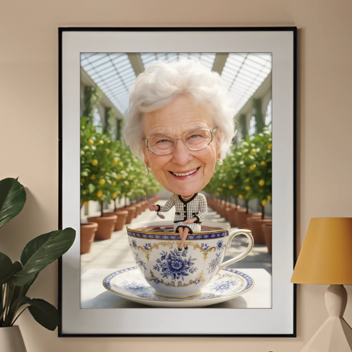 Tea Time  - Karykatura ze zdjęcia