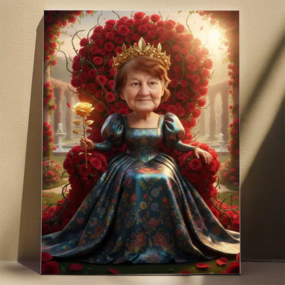 Królowa Róż  - Karykatura ze zdjęcia