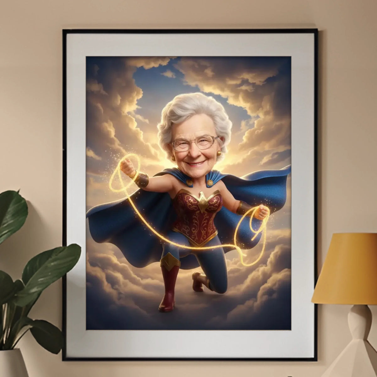 Wonder Babcia - Karykatura ze zdjęcia