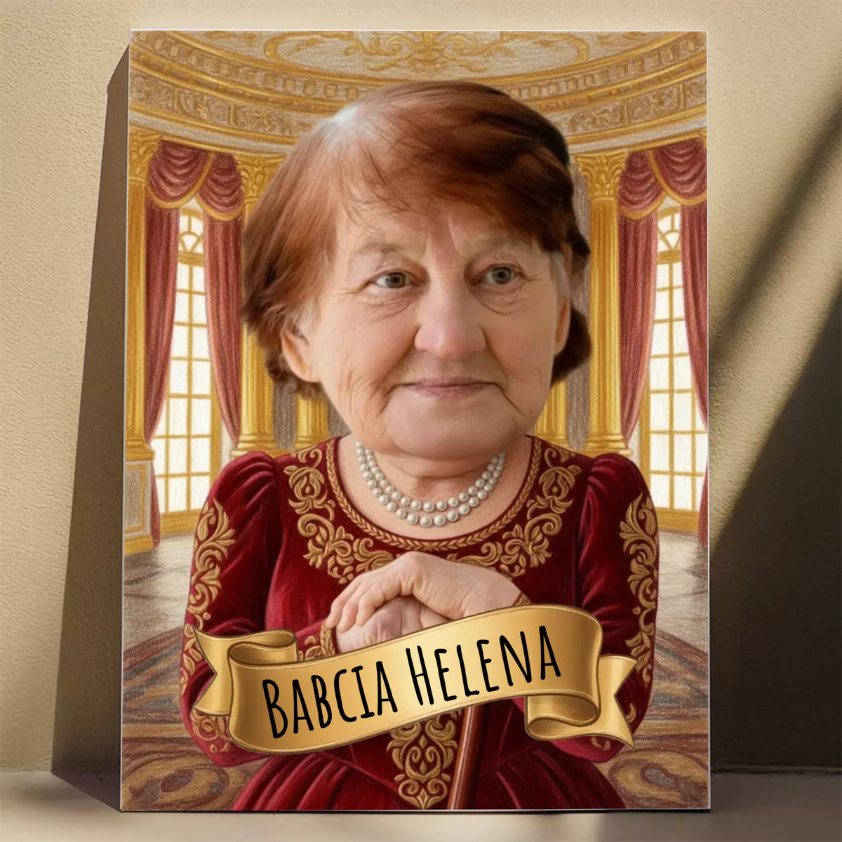 Królewska Klasyka Babcia - Karykatura ze zdjęcia
