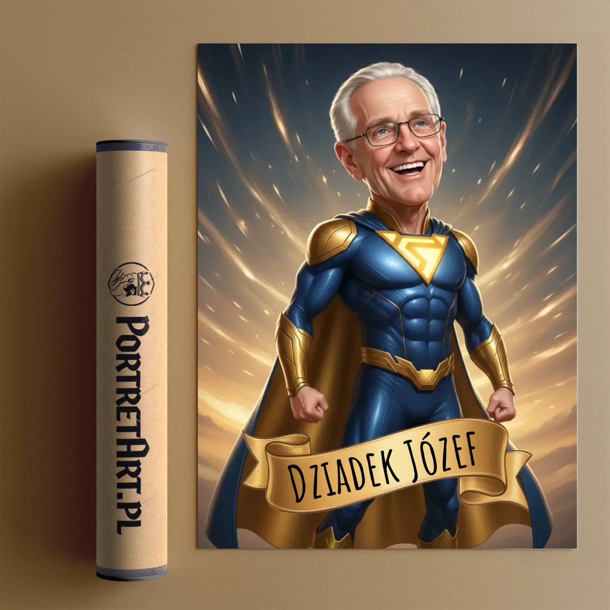 Super Dziadek 3D - Karykatura ze zdjęcia  #2