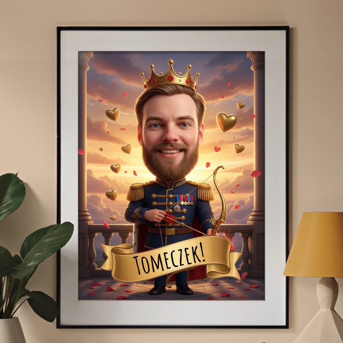 Kupidyn w Wersji Premium - Karykatura ze zdjęcia