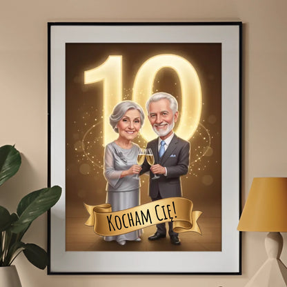 Rocznica ślubu #1 - Karykatura ze zdjęcia