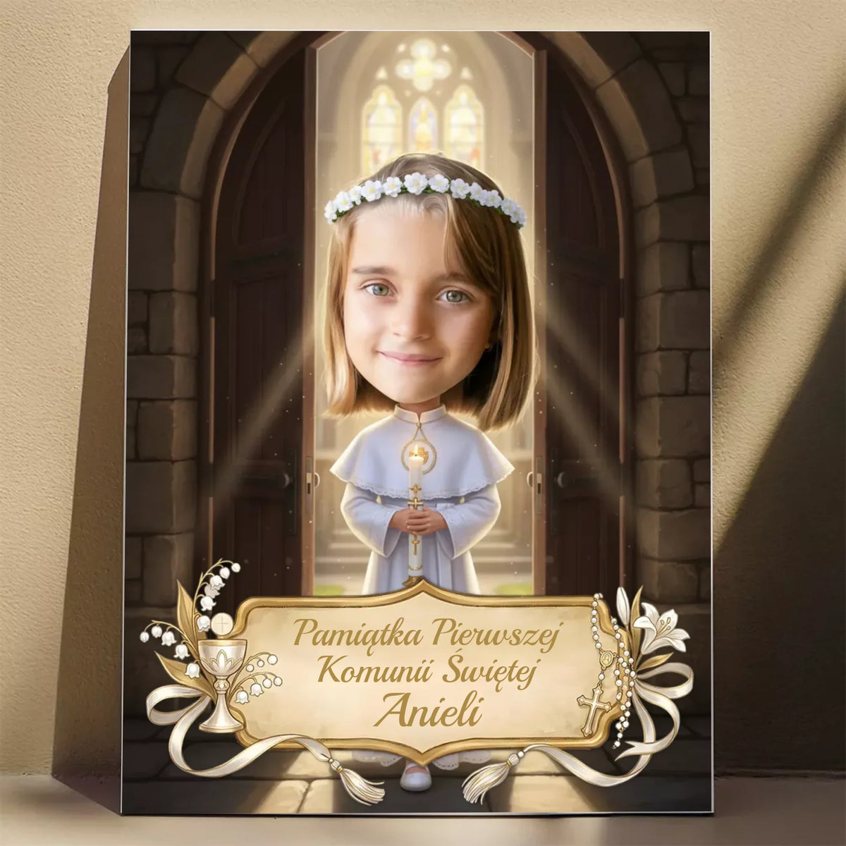 Pamiątka Komunii Świętej #18 - Karykatura ze zdjęcia
