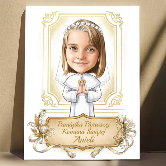 Pamiątka Komunii Świętej #22 - Karykatura ze zdjęcia