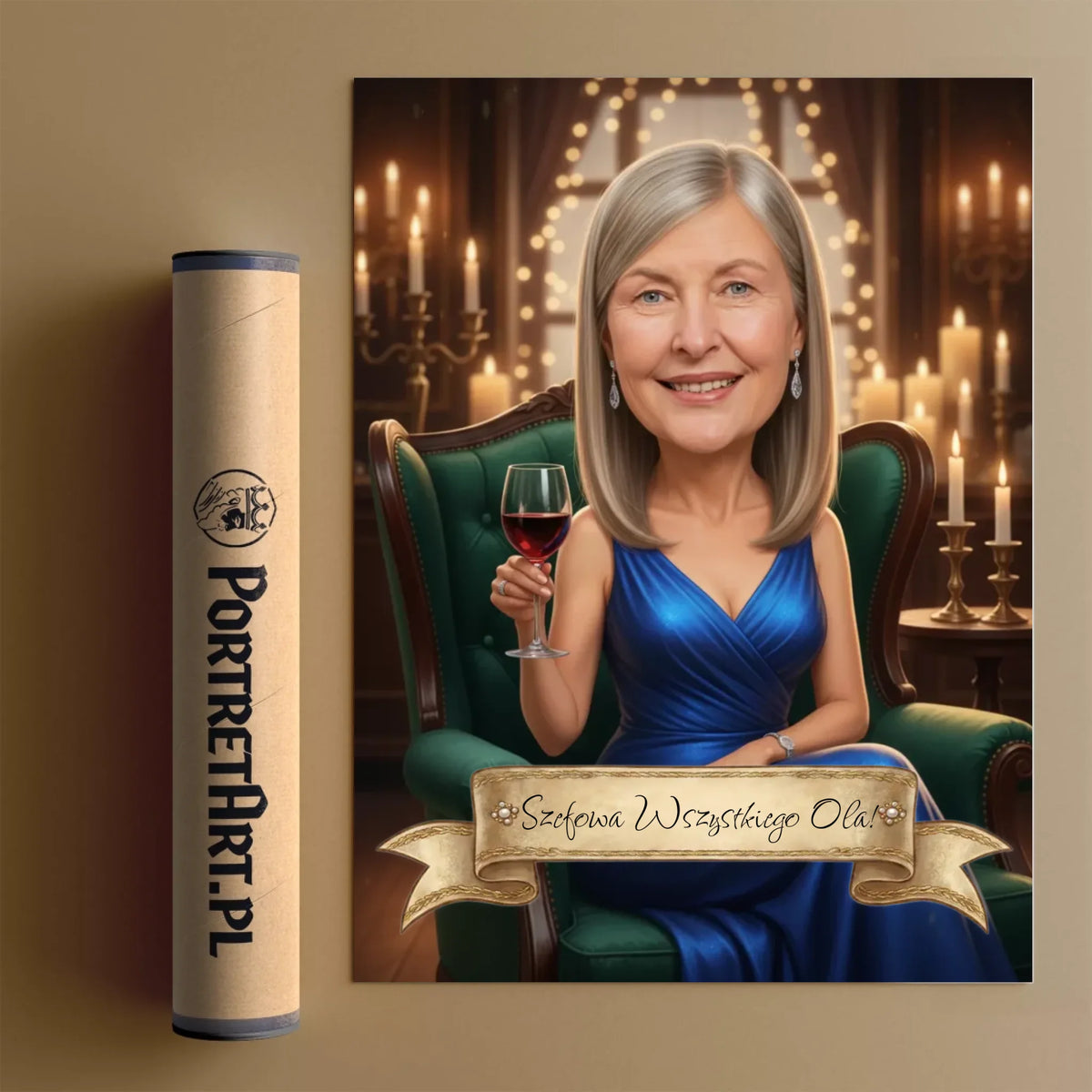 Mama VIP - Karykatura ze zdjęcia