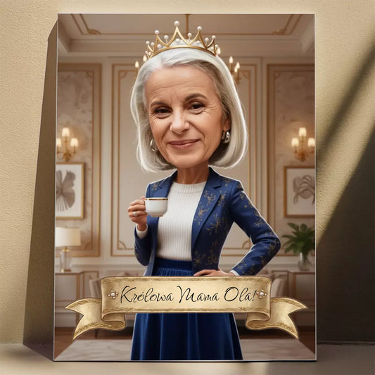 Królowa Mocy - Karykatura ze zdjęcia