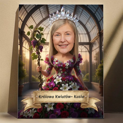 Królewskie Kwiaty - Karykatura ze zdjęcia