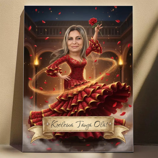 Królowa Tango - Karykatura ze zdjęcia