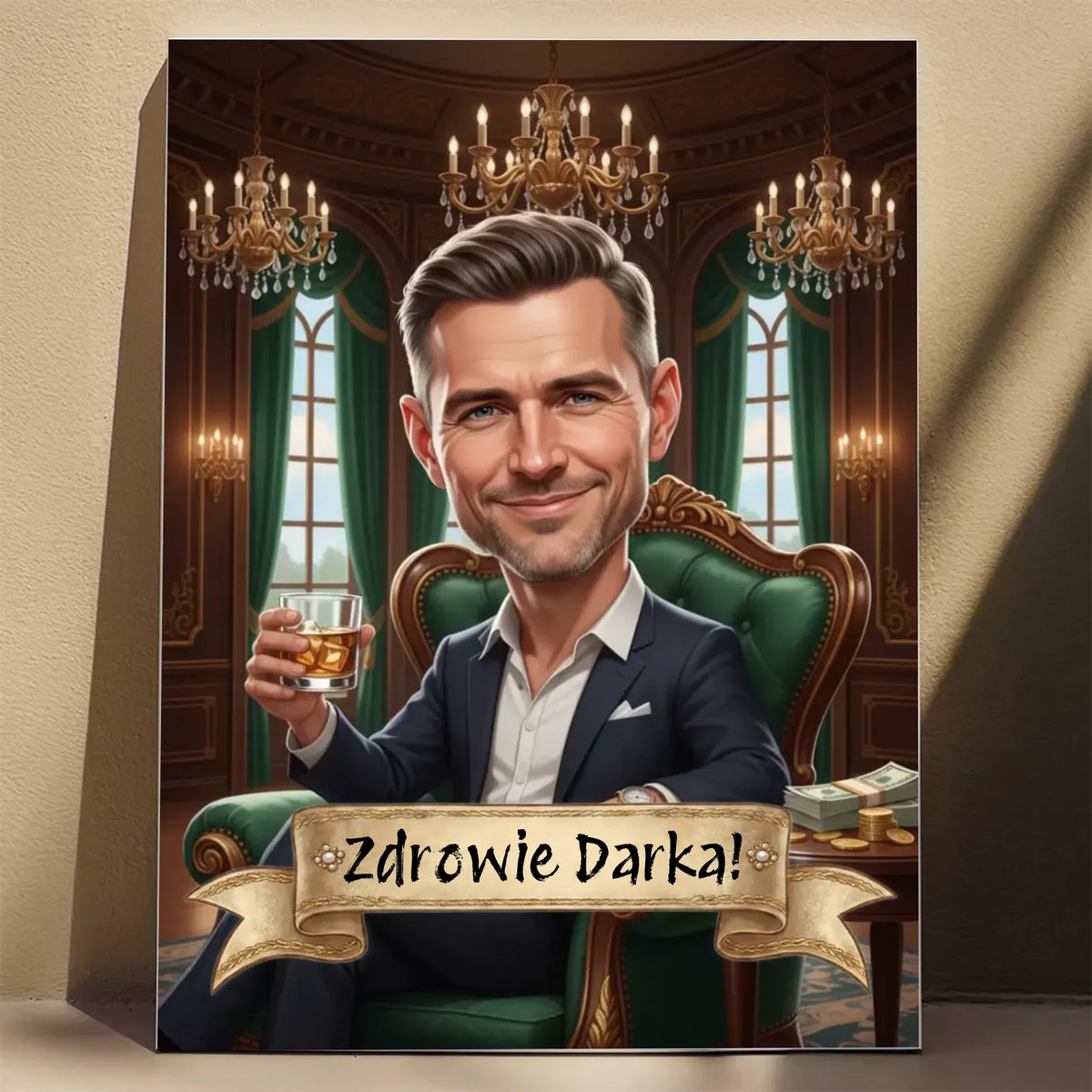 Tata boss - Karykatura ze zdjęcia