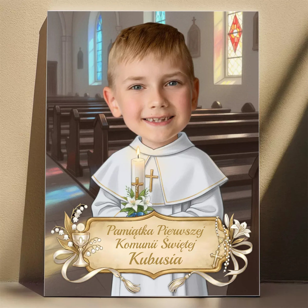 Pamiątka Komunii Świętej #13 - Karykatura ze zdjęcia