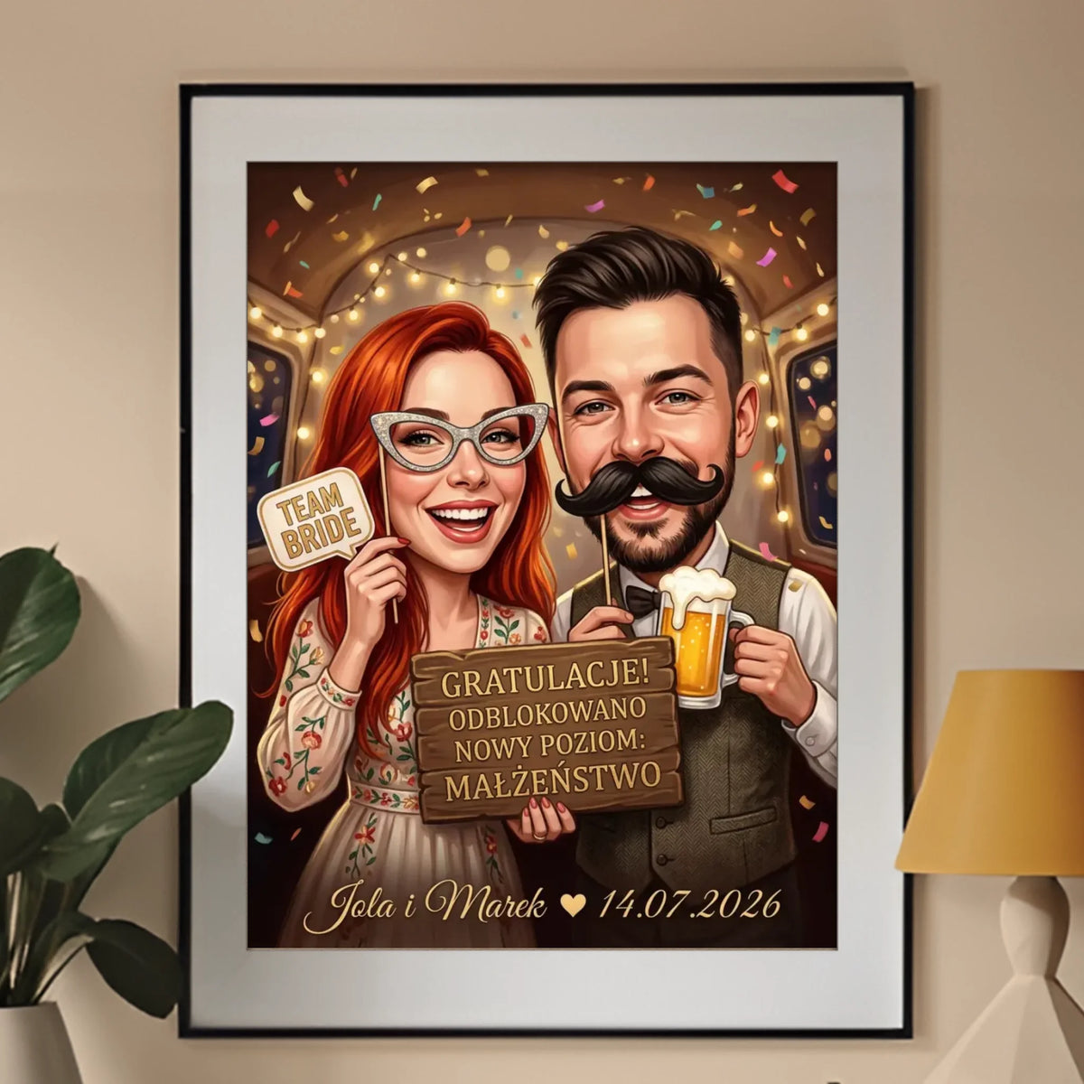 Game Over – Marriage Unlocked - Karykatura ze zdjęcia