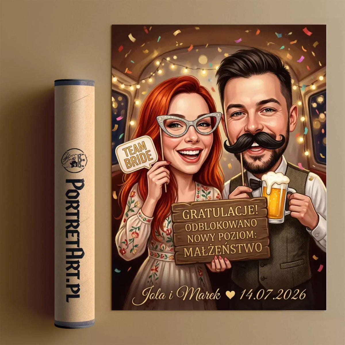 Game Over – Marriage Unlocked - Karykatura ze zdjęcia