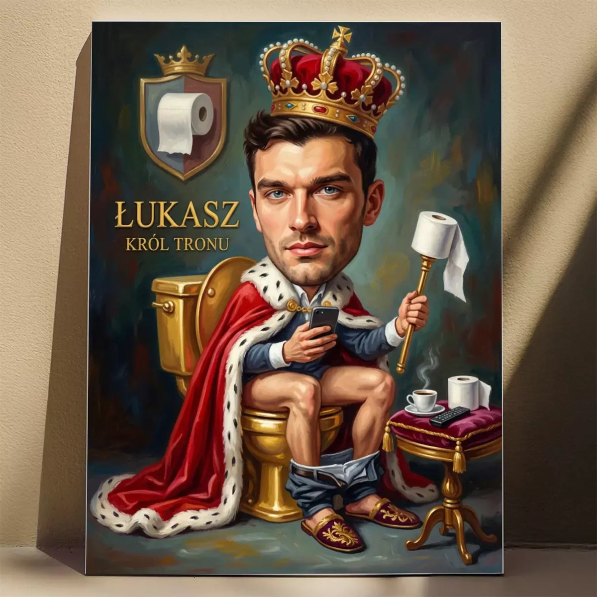 Król Tronu - Karykatura ze zdjęcia
