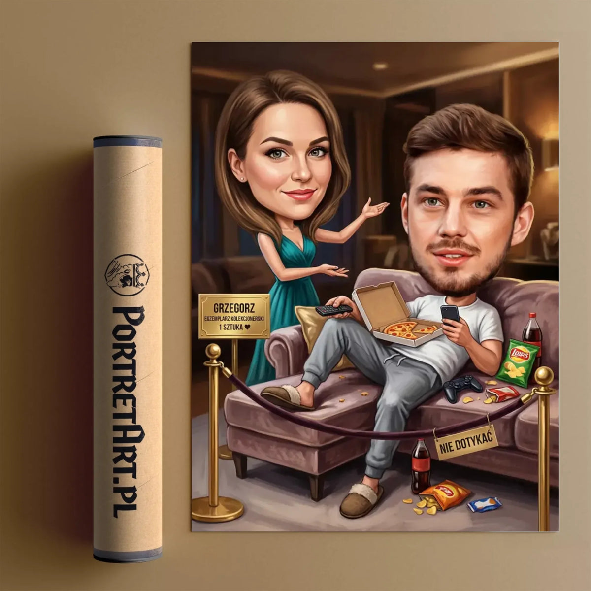 Egzemplarz Kolekcjonerski - Karykatura ze zdjęcia